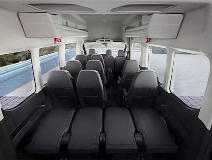 Mở rộng không gian chứa đồ trên xe Transit 2024
